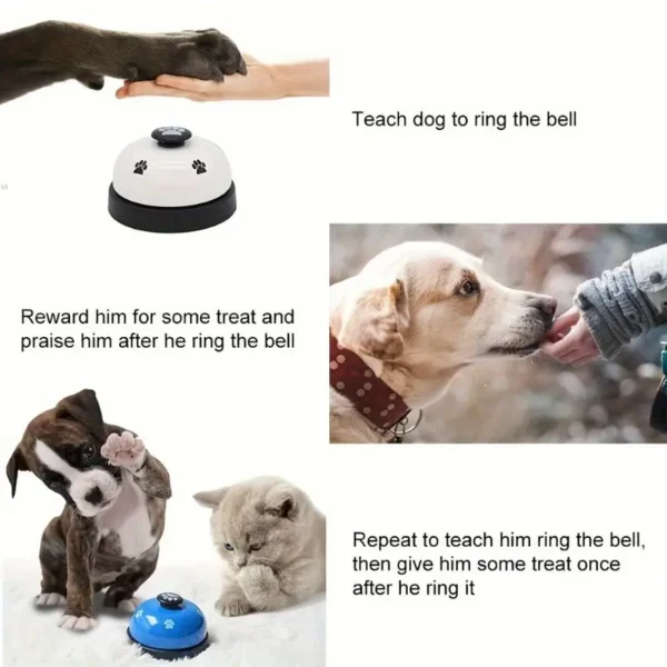 Dogs Footprint Toy Bell for Small Dogs Communication Training