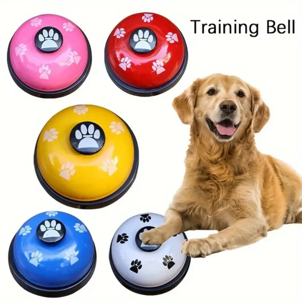 Dogs Footprint Toy Bell for Small Dogs Communication Training