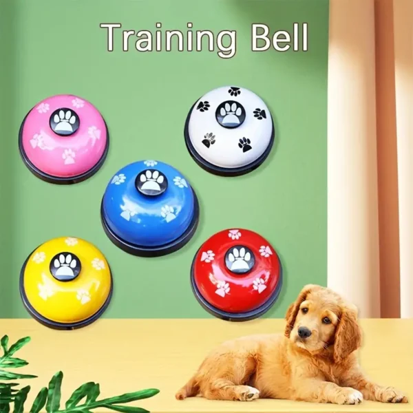 Dogs Footprint Toy Bell for Small Dogs Communication Training