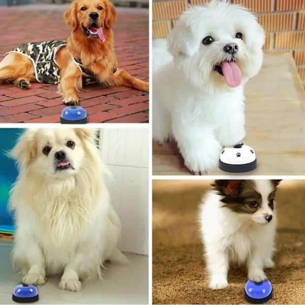 Dogs Footprint Toy Bell for Small Dogs Communication Training