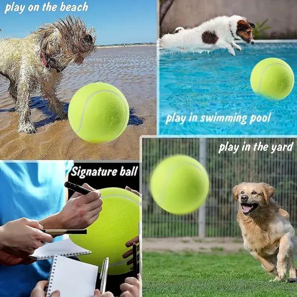 Giant Rubber Tennis Ball Dog Toy