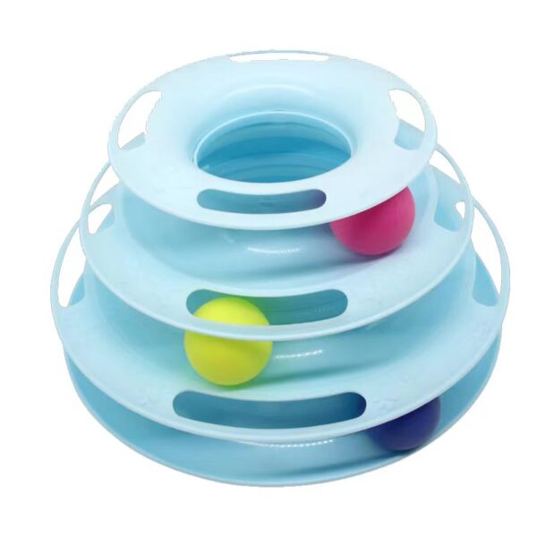 Three-layer Turntable ball Pet cat toy