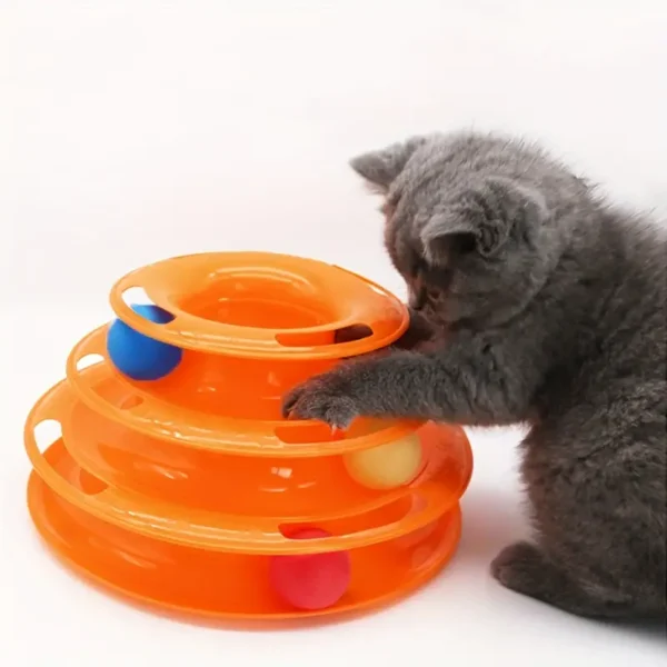 Pet cat toy Three-layer ball cat Turntable