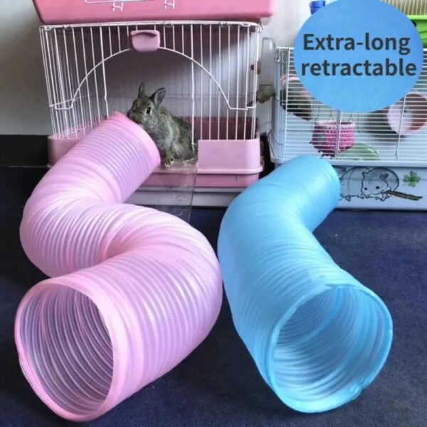 1pc expandable small pets tunnel toy for hamsters, chinchillas, guinea pigs, dutch pigs, & more!