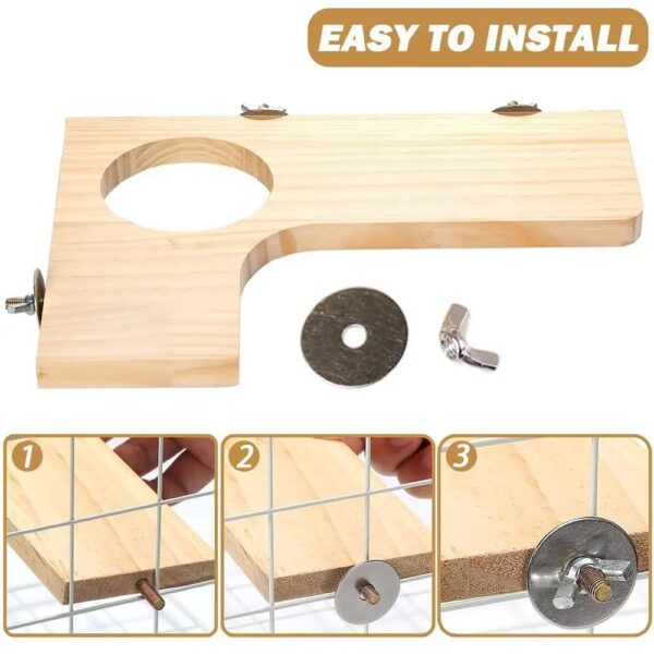 5pcs wooden interactive pedal platform toy for small pets like chinchillas, hamsters, squirrels, gerbils!