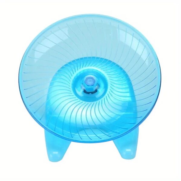 durable flying disc & running exercise wheel toy for hamster, chinchillas, guinea pigs, dutch pigs, & more!