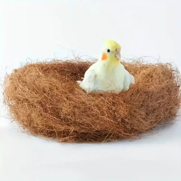 1pc Natural Coconut Fiber for Bird Nests, Ideal Nesting Material for Soft Bedding for Small Birds and Eggs