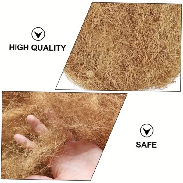 1pc Natural Coconut Fiber for Bird Nests, Ideal Nesting Material for Soft Bedding for Small Birds and Eggs