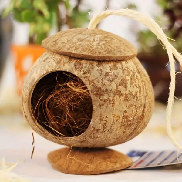 1pc Natural Coconut Fiber for Bird Nests, Ideal Nesting Material for Soft Bedding for Small Birds and Eggs