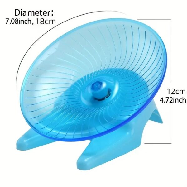 durable flying disc & running exercise wheel toy for hamster, chinchillas, guinea pigs, dutch pigs, & more!