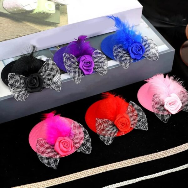 1pc/6pcs butterfly chicken hats with adjustable elastic chin strap for chicken, rooster, duck, & more!