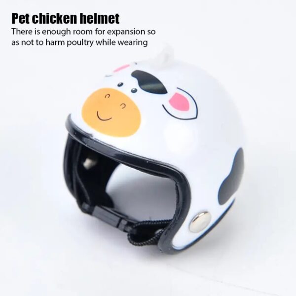 rainproof printed safety helmet for chickens, perfect pet protective equipment for hens, roosters, ducks & other feather friend!