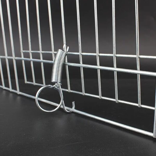 10pcs bird cage spring metal hooks for cage door & windows perfect for birds, cats, dogs, & other small pets cages!