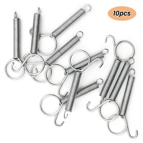 10pcs bird cage spring metal hooks for cage door & windows perfect for birds, cats, dogs, & other small pets cages!