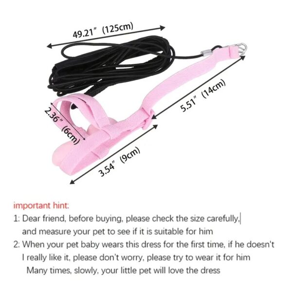 anti bite adjustable training cute parrot wings harness & nylon rope leash ideal for parrots, cockatiels, lovebirds, and more!